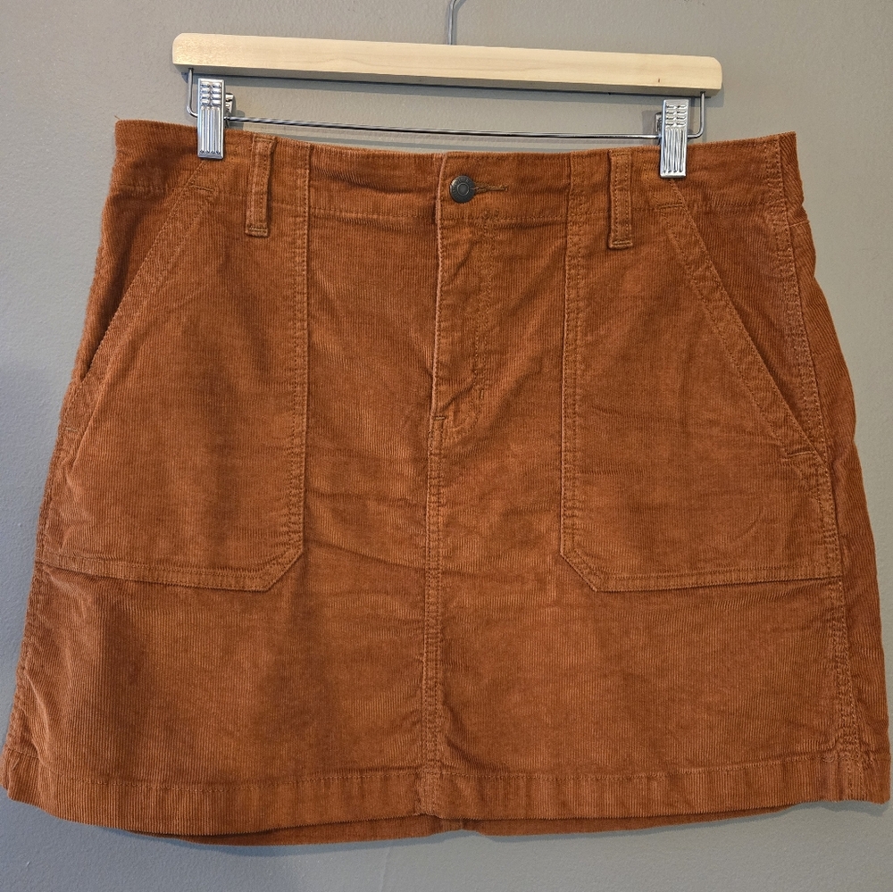 Old Navy Brown Corduroy Mini Skirt - Size 12